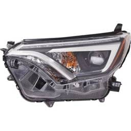 Headlight Compatible With 2016-2018 Toyota Rav4 2.5L I4 Left Driver Side Led Rt10010056 176Hp