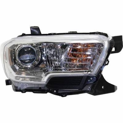Headlight Compatible With 2016-2018 Toyota Tacoma 2.7L 3.5L I4 Right Passenger Side Halogen