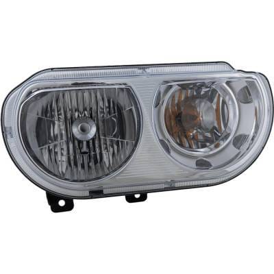 Headlight Compatible With 2008-2014 Dodge Challenger 3.6L 5.7L V6 Right Passenger Side Halogen