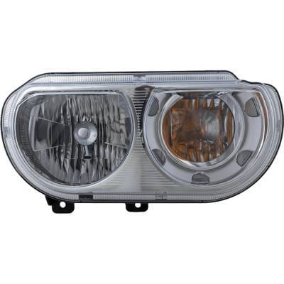 Headlight Compatible With 2008-2014 Dodge Challenger 3.6L 5.7L V6 Right Passenger Side Halogen thumbnail 3