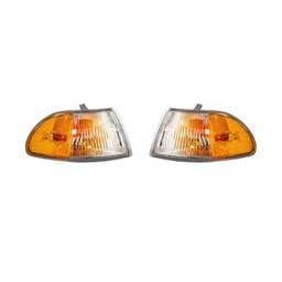 New Pair Of Turn Signal Lights Compatible With Honda Civic 1992-95 Ho2550108 33300-Sr4-A02