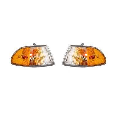 New Pair Of Turn Signal Lights Compatible With Honda Civic 1992-95 Ho2550108 33300-Sr4-A02