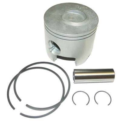 Port Standard Bore Piston Kit With Rings Compatible With 1998-2012 Mercury Mariner Optimax V6 2.5L