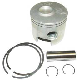 Port Side .030 Over Piston Kit With Rings Compatible With 1994-2006 Mercury Mariner V6 3.0L 2-Stroke