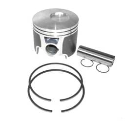 Port Side .020 Over Piston Kit With Rings Compatible With 1999-2006 Johnson Evinrude V8 Ficht 200Hp