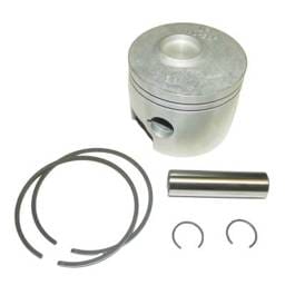 Port Side .015 Over Piston Kit With Rings Compatible With 1987-2006 Mercury Mariner V6 2.5L 2-Stroke