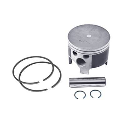 Port Side .010 Over Piston Kit With Rings Compatible With 1992-2006 Mercury Mariner V6 2-Stroke Loop