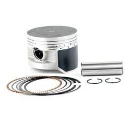 Piston Kit .25Mm Over 81.25Mm Bore Compatible With 1993-2002 Kawasaki Klf400b Bayou 400 4X4 Kvf400