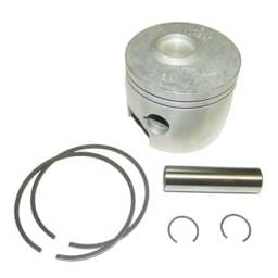 Port Side .040 Over Piston Kit With Rings Compatible With 1987-2006 Mercury Mariner V6 2.5L 2-Stroke