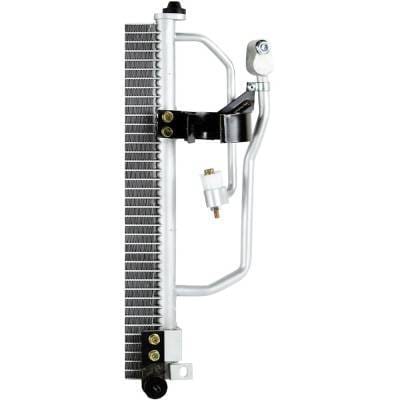 A/C Condenser Compatible With 1999 2000 2001 2002 Daewoo Lanos 1.6L L4 Dohc S Se Sport Sedan