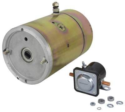 12V Snow Plow Motor Solenoid Kit Compatible With Meyer E47 E57 E60 Diamond Hydraulic Pump Cw Slotted