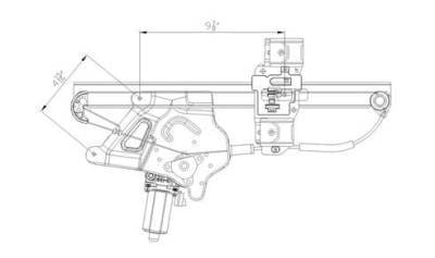 New Front Right Window Regulator Compatible With 00-05 Buick Le Sabre Gm1351132 741-761 82133 82133 thumbnail 2