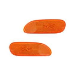 New Pair Of Side Marker Lights Compatible With Mitsubishi Eclipse 95-99 Mb882124 Mi2551105 Mb882123