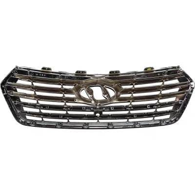 New Gray Grille Assembly Compatible With Hyundai Santa Fe Xl Luxury 6 Cyl 3.3L Santa Fe Xl Se 6 Cyl thumbnail 9