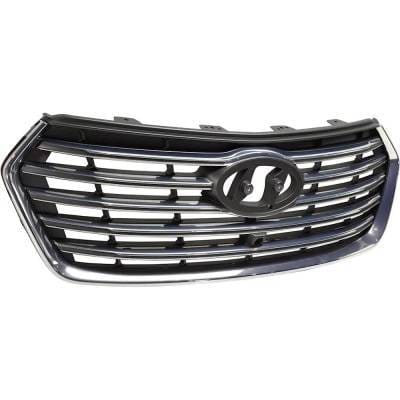 New Gray Grille Assembly Compatible With Hyundai Santa Fe Xl Base 6 Cyl 3.3L Santa Fe Xl Limited 6 thumbnail 3