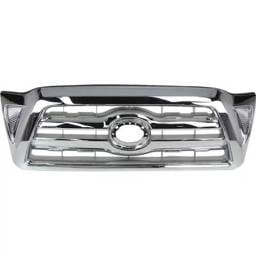 New Chrome Grille Assembly Compatible With Toyota Tacoma Base 6 Cyl 4.0L Tacoma X-Runner 6 Cyl 4.0L