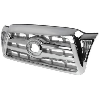 New Chrome Grille Assembly Compatible With Toyota Tacoma Base 6 Cyl 4.0L Tacoma X-Runner 6 Cyl 4.0L thumbnail 3