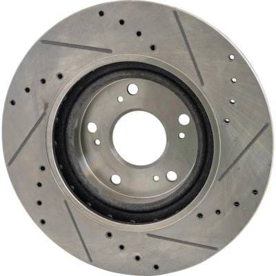 New Cross-Drilled Brake Disc Compatible With Acura Honda Civic Si 4 Cyl 2.0L Csx Type-S 4 Cyl 2.0L thumbnail 3