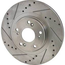 New Cross-Drilled Brake Disc Compatible With Acura Honda Ilx Dynamic 4 Cyl 2.4L Rsx Type-S 4 Cyl