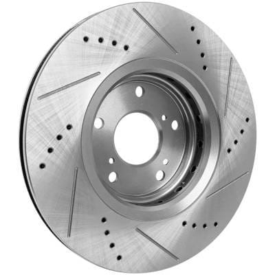 New Cross-Drilled Brake Disc Compatible With Acura Honda Civic Si 4 Cyl 1.5L Accord Se 4 Cyl 2.4L thumbnail 9