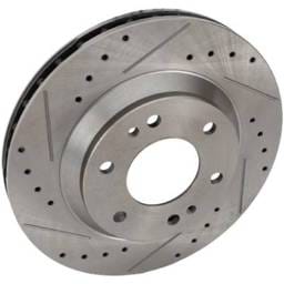 New Cross-Drilled Brake Disc Compatible With Buick Chevrolet Gmc Envoy Slt 6 Cyl 4.2L Trailblazer