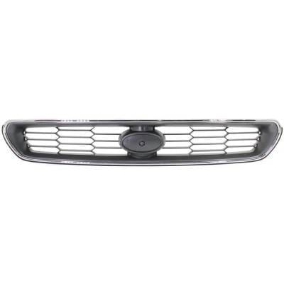 New Chrome Shell Grille Assembly Compatible With Subaru Legacy Gt 4 Cyl 2.5L Legacy L 4 Cyl 2.5L