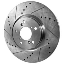 New Cross-Drilled Brake Disc Compatible With Acura Honda Pilot Ex 6 Cyl 3.5L Rlx Sport Hybrid Sh-Awd