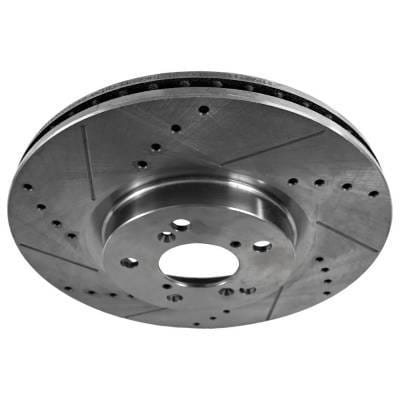 New Cross-Drilled Brake Disc Compatible With Acura Honda Pilot Ex 6 Cyl 3.5L Rlx Sport Hybrid Sh-Awd thumbnail 11