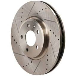 New Cross-Drilled Brake Disc Compatible With Audi A5 Quattro Base 6 Cyl 3.2L A4 Base 4 Cyl 2.0L Q5