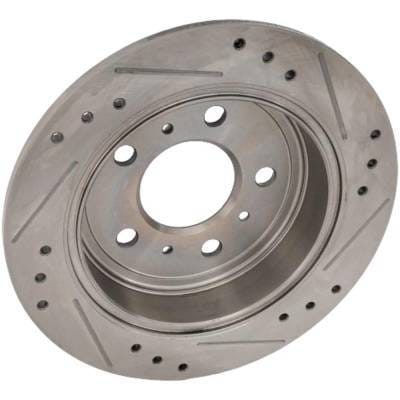 New Cross-Drilled Brake Disc Compatible With Buick Chevrolet Impala Ss 8 Cyl 5.3L Impala Ls 6 Cyl thumbnail 3