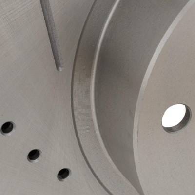 New Cross-Drilled And Slotted Brake Disc Compatible With Toyota 4Runner Base 4 Cyl 2.7L Tacoma Base thumbnail 7