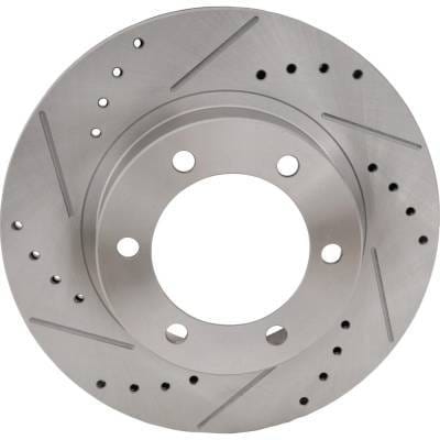 New Cross-Drilled And Slotted Brake Disc Compatible With Toyota 4Runner Base 4 Cyl 2.7L Tacoma Base thumbnail 5