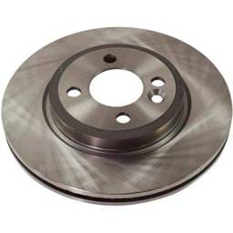 New Cast Iron Brake Disc Compatible With Mini Cooper Base 4 Cyl 1.6L Cooper S 4 Cyl 1.6L 2007-2008