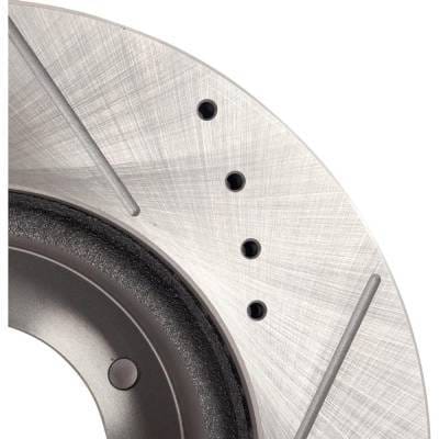 New Cross-Drilled And Slotted Brake Disc Compatible With Toyota T100 Sr5 6 Cyl 3.4L T100 Base 4 Cyl thumbnail 15