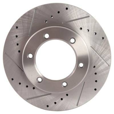 New Cross-Drilled And Slotted Brake Disc Compatible With Toyota T100 Sr5 6 Cyl 3.4L 4Runner Sr5 4 thumbnail 13