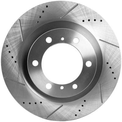 New Cross-Drilled And Slotted Brake Disc Compatible With Lexus Toyota 4Runner Sr5 6 Cyl 4.0L 4Runner