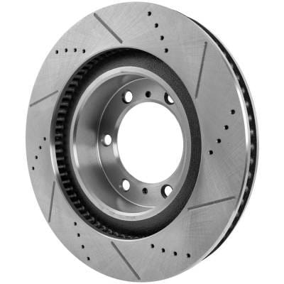 New Cross-Drilled And Slotted Brake Disc Compatible With Lexus Toyota 4Runner Sr5 6 Cyl 4.0L 4Runner thumbnail 11
