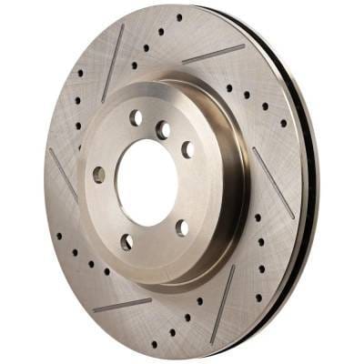 New Cross-Drilled Brake Disc Compatible With Bmw 330Ci Base 6 Cyl 3.0L 330I Base 6 Cyl 3.0L Z4 Coupe