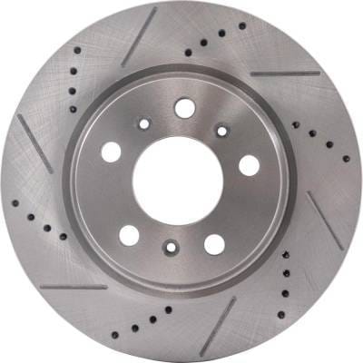 New Cross-Drilled Brake Disc Compatible With Buick Chevrolet Pontiac Lacrosse Cx 6 Cyl 3.8L Grand