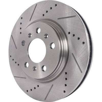 New Cross-Drilled Brake Disc Compatible With Buick Chevrolet Pontiac Lacrosse Cx 6 Cyl 3.8L Grand thumbnail 5
