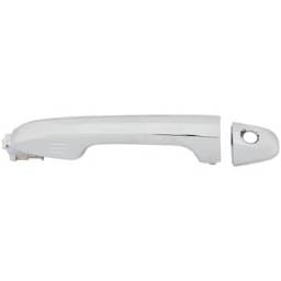 Front Driver Side Exterior Door Handle Compatible With 2016-2023 Toyota Tacoma Chrome With Key Hole