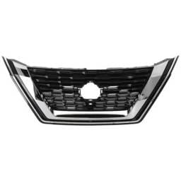 New Black Shell Grille Assembly Compatible With Nissan Rogue Sv 3 Cyl 1.5L Rogue Sl 4 Cyl 2.5L Rogue