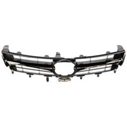 New Chrome With Black Grille Assembly Compatible With Toyota Camry Xle 4 Cyl 2.5L Camry Xle 6 Cyl