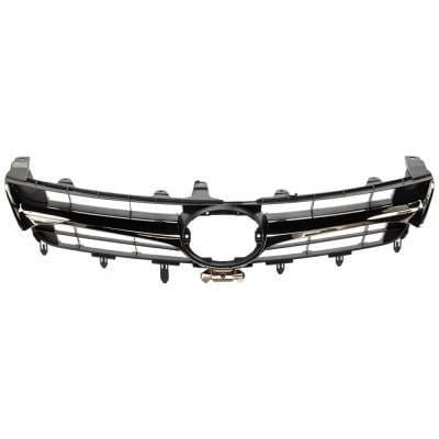 New Chrome With Black Grille Assembly Compatible With Toyota Camry Xle 4 Cyl 2.5L Camry Xle 6 Cyl