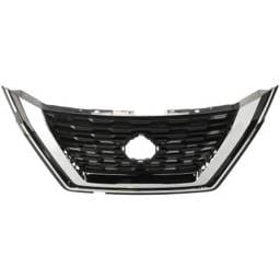 New Black Grille Assembly Compatible With Nissan Rogue S 3 Cyl 1.5L Rogue S 4 Cyl 2.5L Rogue Sl 3