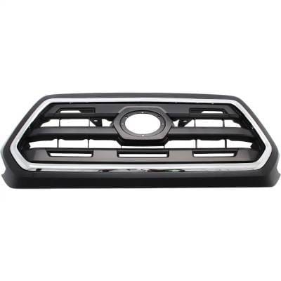 New Chrome Shell Grille Assembly Compatible With Toyota Tacoma Sr5 4 Cyl 2.7L Tacoma Sr5 6 Cyl 3.5L