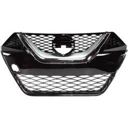 New Black Grille Assembly Compatible With Nissan Maxima S 6 Cyl 3.5L Maxima Sv 6 Cyl 3.5L Maxima Sl