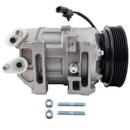 New 6-Groove Pulley A/C Compressor Compatible With Nissan Altima Sl 4 Cyl 2.5L Sentra Se-R 4 Cyl