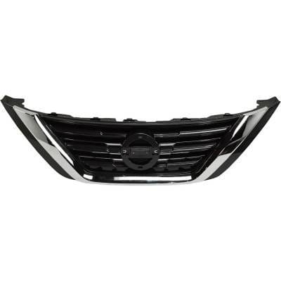 New Chrome Shell Grille Assembly Compatible With Nissan Altima Sv 4 Cyl 2.5L Altima Sl 4 Cyl 2.5L