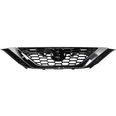 New Chrome Shell Grille Assembly Compatible With Nissan Sentra Sr Turbo 4 Cyl 1.6L Sentra Sr 4 Cyl thumbnail 7